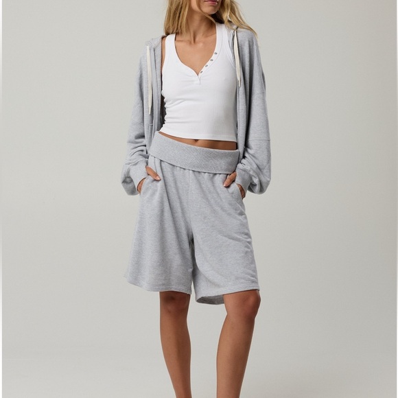 OFFLINE By Aerie Keep It 100 Terry Foldover Long Short - Picture 1 of 7